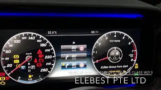 HUD Head up display retrofitted in W213 E Class