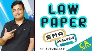 SMA ANALYSIS | CA Inter LAW  Chapterwise weightage |Score Exemption in LAW| Important Topics