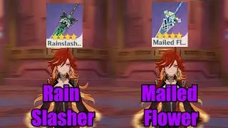Mavuika R5 Mailed Flower Vs R5 Rainslasher || Genshin Impact