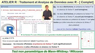 R pour les Nuls -  Test de Mann-Whitney avec R