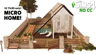 The Sims 4 l Podcast l Micro home Tiny Loft l Newcrest Oak Alcove l No CC l  Speed build