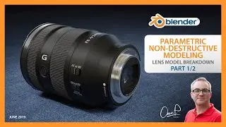 Parametric Non-Destructive Modeling Practice in Blender (Part 1/2)