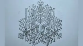 How to Draw The Impossible Pattern #20 & Optical Illusion