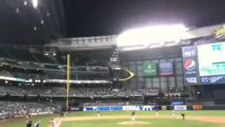 Hit by foul ball at brewers game