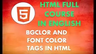 BG COLOR AND FONT COLOR TAGS IN HTML IN ENGLISH/ TAUGHT BY ANNA/ ROBOTIC TEACHER