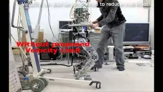 Biped Robot Position Control with Stability-Based Ground Reaction Force and Velocity Constraints