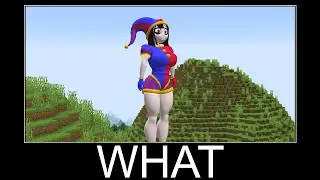 Giant Pomni in Minecraft wait what meme part 206