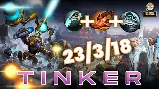 THIS IS HOW YOU PLAY TINKER IN 7.33 PATCH | Overwhelming Blink+Shiva's Guard+Hex | Pro Gameplay #07