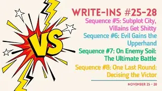 #CozyCreator Daily Live Write-in, Days #25-28: Sequences 5-8