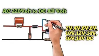AC 220V to DC ALL Volt 2V,4V,6V,8V,10V,12V,14V,16V,18V DC OUT// AC to DC Converter//