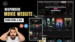 How To Create Website Using HTML & CSS | Responsive Movie Website Using HTML & CSS | HTML And CSS