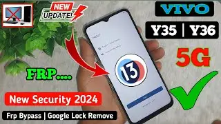 Vivo Y35 5G Frp Bypass Android 13 | Vivo V2205 Google Account Bypass Without Pc | No Reset/ No Sim☑️