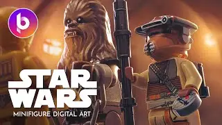 He's holding a thermal detonator! | Minifigure Digital Art