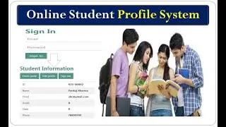 How to Make Student Online Profile System II How to Make Student Panel by web app Script