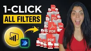 Power BI Magic: Create a Button to Export PDFs for Each Filter Using Power Automate!