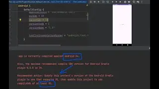 How to update android compile sdk from 34 to 35