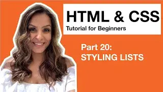 HTML CSS Tutorial for Beginners – 20 – Styling Lists