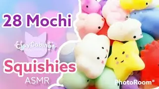 ASMR | Unwrapping 28 Mochi Squishies from Amazon.com 🤫