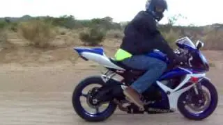 Heading home on Nathaniel's GSXR 600.