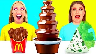 Шоколадный Фонтан Челлендж | Съедобная Битва c Fun Fun Challenge