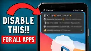 Disable Pop-Up/Heads-Up Notifications in any Samsung Phone