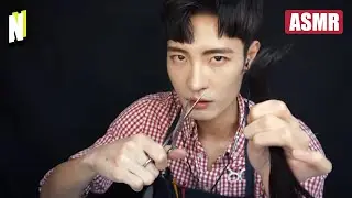 [ASMR Spanish] Strange beauty salon / (Scissors, shampoo, comb)