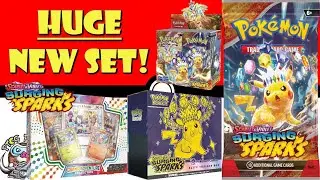 HUGE Pokémon TCG Set Officially Revealed! Surging Sparks! Stellar Tera Pikachu ex!(Pokémon TCG News)