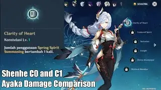 How much difference does C1 Shenhe makes - Shenhe C0 vs C1