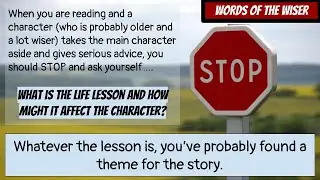 Notice and Note  Words of the Wiser