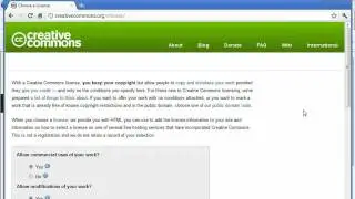 Generating A Creative Commons License