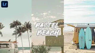 Pastel Beach Lightroom Preset | Beach Presets | Lightroom Presets Free DNG | Lightroom Editing |