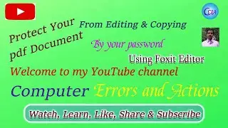 How to protect pdf file from copying & editing | protect your pdf file | copy protected pdf file |