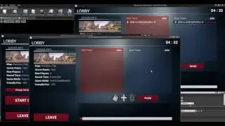 Unreal Enige 4. Lobby and menu overview. Multiplayer Shooter Template