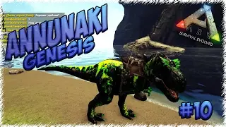 Убийство Джентльмена Doedicurus и Приручение POISON T-REX  Annunaki Genesis в ARK: Survival Evolved.