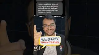 24 FREE Train Upgrade #shorts #traintravel #traveltips