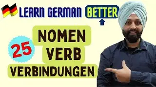 Deutsch Lernen | Learn German Language | 25 - Nomen Verb Verbindungen | B1 Level