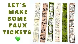 FUN & EASY - LET'S MAKE SOME FAUX TICKETS 
