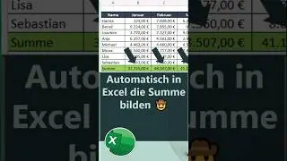 Werte in Excel automatisch addieren ➕️