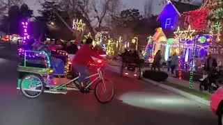 Willow Glen San Jose Christmas lights on bike