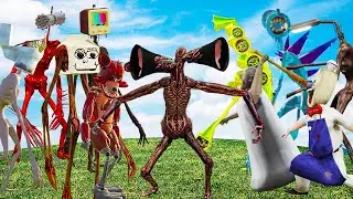 Сиреноголовый Картун Кэт Мороженщик Бабка Гренни Великая Мать Мегафон