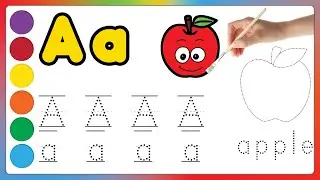 ABCD in English | Learn the Alphabet | A for apple #apple #kidsvideo #kidssong #nurseryrhymes #abcd