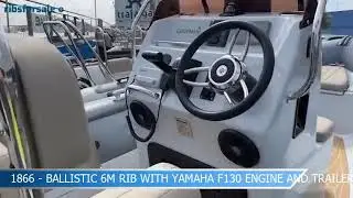 2021 Ballistic 6m RIB | Extreme 1400 Trailer | RIBs For Sale