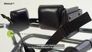 Como montar o Estabilizador Pélvico Ajustável no Andador Posterior | Mercur