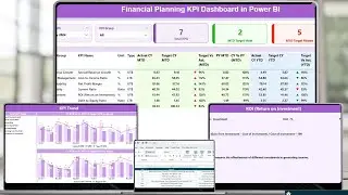 Financial Planning KPI Dashboard in Power BI
