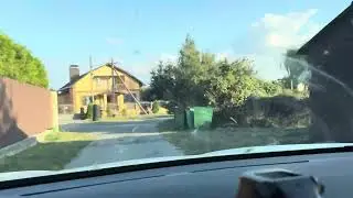 Having fun taking a shortcut to my house.
