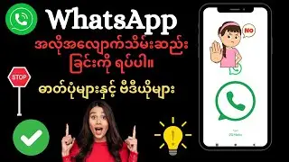 whatsapp တွင် ဓာတ်ပုံနှင့် ဗီဒီယိုကို အလိုအလျောက်ဒေါင်းလုဒ်လုပ်နည်းကို ရပ်တန့်နည်း