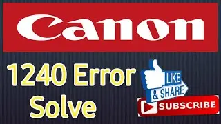 Canon GM4070 1240 Error 100% SOLIUTION// Canon G6070 Printer 1240 Error..