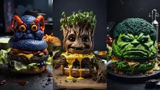 🍔 Superheroes But Delicious Burger 🍔 All Characters