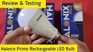 Halonix Prime 12W B22D Inverter Rechargebale Emergency Led Bulb Best for Village Use⚡⚡