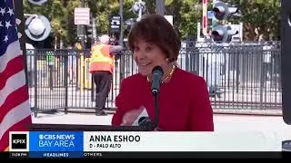 Caltrain Electric Train Day, KPIX